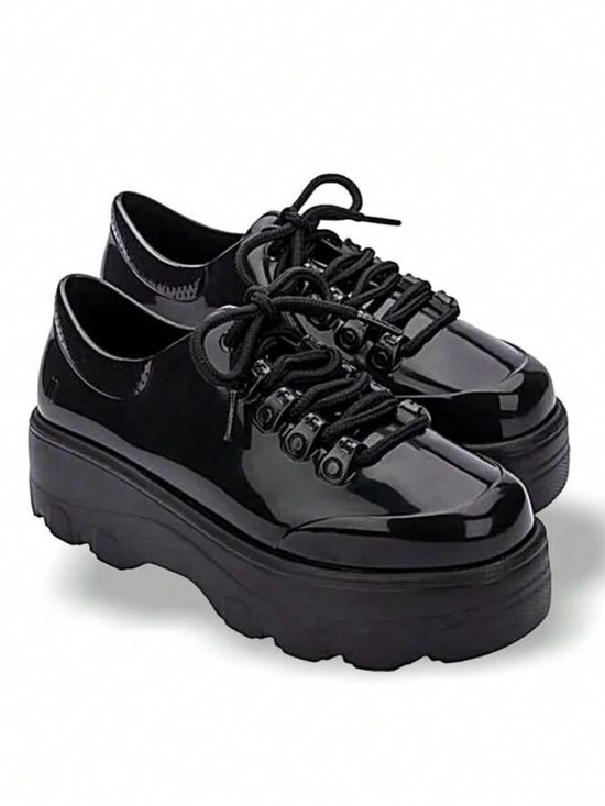Melissa Shoes - Melissa Black Platform Lace-Up Oxfords Shoes brand new in Box